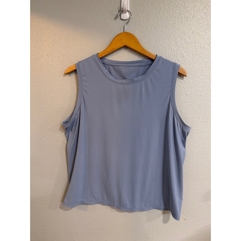 32 Degrees Tank Top Women XL Light Blue Sleeveless Activewear Workout Relaxed